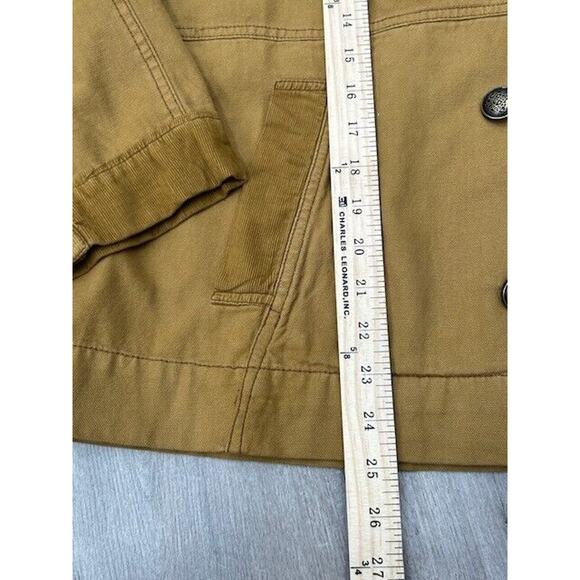We The Free Viva Surplus Jacket Button Front Long Sleeve Canvas Brown Small NWT - Picture 2 of 11